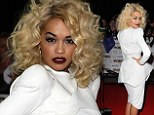 Bringing the glamour to Liverpool: Rita Ora is dressed to impress as she graces the red carpet for MOBO Awards 2012