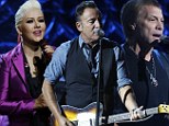 Christina Aguilera leads the celebrity performances at star-studded TV telethon to help the victims of Superstorm Sandy