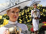 The Grace of Monaco star led the fashion parade on Saturday in her stunning design at Derby Day held at Flemington Racecourse in Melbourne, Australia.