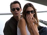 All abroad the love boat: Marc Anthony and Shannon De Lima cruises around Miami, Florida