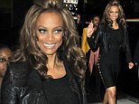 Tyra Banks showed off her impressive figure during a trip out in New York on Thursday