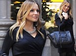 Pregnant Kristen Bell's House Of Lies... as she hides baby bump behind bag while shooting TV drama