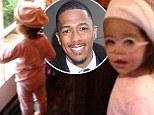 So proud: Nick Cannon posted this picture of his daughter Monroe on Instagram on Friday 