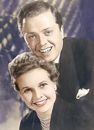 Youthful: Richard Attenborough and his fellow film star and wife, Sheila Sim, pictured, took the leading roles when the production opened at The Ambassadors Theatre in 1952