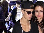 Rocky romance: Justin Bieber and Selena Gomez were spotted at the Marriott Downtown Hotel and Bootsy Bellows