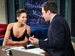 Alicia Keys almost suffered an embarrassing wardrobe malfunction during an appearance on Late Night With Jimmy Fallon on Wednesday