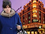 Pregnant Lily Allen faints while Christmas shopping at Harrods...but recovers with a cheese and ham toastie 
