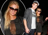 Paris Hilton takes the plunge in see-through mini-dress on date with her Spanish toyboy