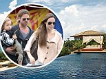 A Christmas Pitt-stop! Brad and Angelina Jolie 'bring 12 nannies' to look after their six children during Caribbean getaway
