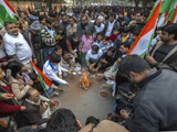 Vergewaltigung: Proteste in Delhi; dpa / picture alliance