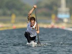 Sebastian Brendel of Germany competes in the C1 200m Sprint