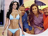 Diving right in! Miss Alabama Katherine Webb embraces newfound fame as she poses in a bathrobe with her Splash castmates