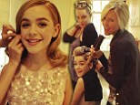 Dressed in Oscar de la Renta and styled by Rachel Zoe: Mad Men's Kiernan Shipka, 13, reveals how she got red carpet ready for SAG Awards with candid photo diary