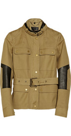 Belstaff Peterlee cotton-blend and leather jacket