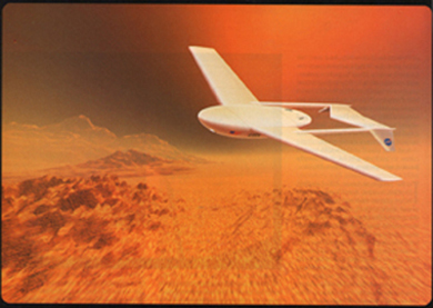 NASA's Langley Research Center Artist's concept of the Mars Airplane 