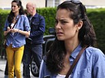 Dye Hard! Bruce Willis' wife Emma Heming sports bright yellow trousers on lunch outing