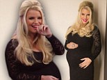 'I never knew a wiener could make me nauseous!' Jessica Simpson annouces she's having a baby boy on Jimmy Kimmel 