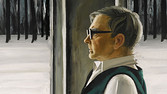 Detail from portrait of Dimitri Shostakovich (1987) by Tair Salakhov