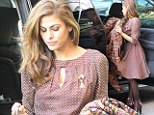 Her style says it all! Eva Mendes pulls off another perfect look in polka dots on visit to New York