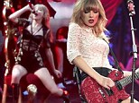 Naughty and nice! Taylor Swift shows her racy side in raunchy black outfit... then changes into virginal white dress as RED tour kicks off