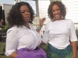 Ready for her action sequence: Oprah Winfrey has introduced her body double Shaka to the world in an interview promoting her Confidence magazine 