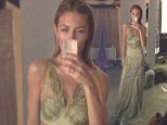 Wasting away... Abbey Crouch causes concern with her TINY frame as she poses in a figure-hugging gown