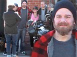 SPOILER ALERT! Back from the dead! Son's Of Anarchy star Ryan Hurst meets up with old castmates Charlie Hunnam and Mark Boone Jr