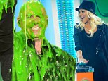 Kids' Choice Awards 2013: Pitbull and Christina Aguilera kick off the slimy ceremony surrounded by tiny lookalikes