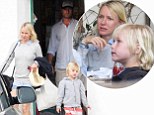 The actress was breathing a sigh of relaxation as she sat down with long-time partner Liev Shreiber and their two sons for a casual lunch in Malibu.