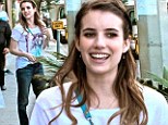 Understated but not 'Unfabulous!' Emma Roberts radiates girl-next-door beauty as she greets fans with perfect modesty