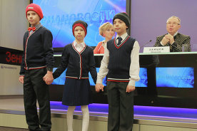 Vyacheslav Zaitsev showcases school uniform collection
