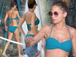 Holiday fun: Nicole Richie was spotted in St Barts while vacationing with Jessica Alba this week