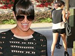 Keeping her mind off things: Lea Michele dines with parents as she's pictured for first time since boyfriend Cory Monteith was admitted to rehab