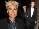 Still in the honeymoon phase: Newlywed Emeli Sand makes rare public appearance with husband Adam Gouraguine at awards