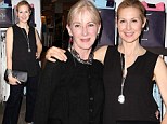 We are family! Kelly Rutherford cuts a classy figure in black top and trouser set to attend NYDJ event with her mother