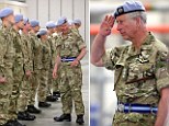 Charles spoke to the service men and women as he presented operational service medals to the squadron along with reservists, who have returned from Afghanistan