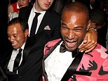 Big hitters: Tyson and Tiger hit the dancefloor and looked like they had a great time