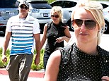 These boots were made for shopping! Britney Spears sports towering footwear for a casual run to the grocery store with her boyfriend