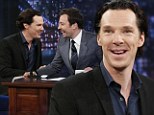 Far from a villain! Benedict Cumberbatch charms as he stops by Late Night With Jimmy Fallon to promote Star Trek