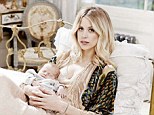 Welcome: Peaches Geldof shows off son Phaedra for the first time as she speaks about his birth 