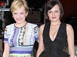 Brunette to blonde: Elisabeth Moss showed off her lighter locks as she left ABC studios in New York City where she appeared as a guest star on Live With Kelly And Michael