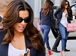 What wardrobe malfunction? Eva Longoria turns heads... this time in super skinny jeans as she visits her agent after her risque turn on the Riviera 