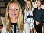Gwyneth Paltrow combines floral and bondage chic at her summer Goop party... and still won't be pictured with husband Chris Martin despite his attendance 