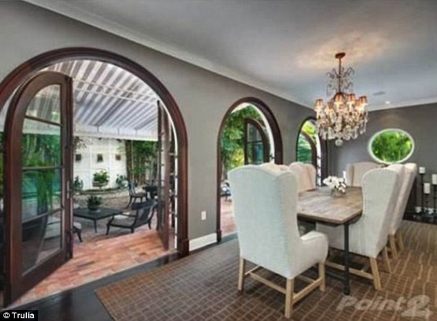 Tabling an offer: This wonderful dining room was no doubt a big draw when Christian toured the property