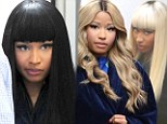 Getting wiggy with it! Nicki Minaj dons three different wigs on the set of The Other Woman