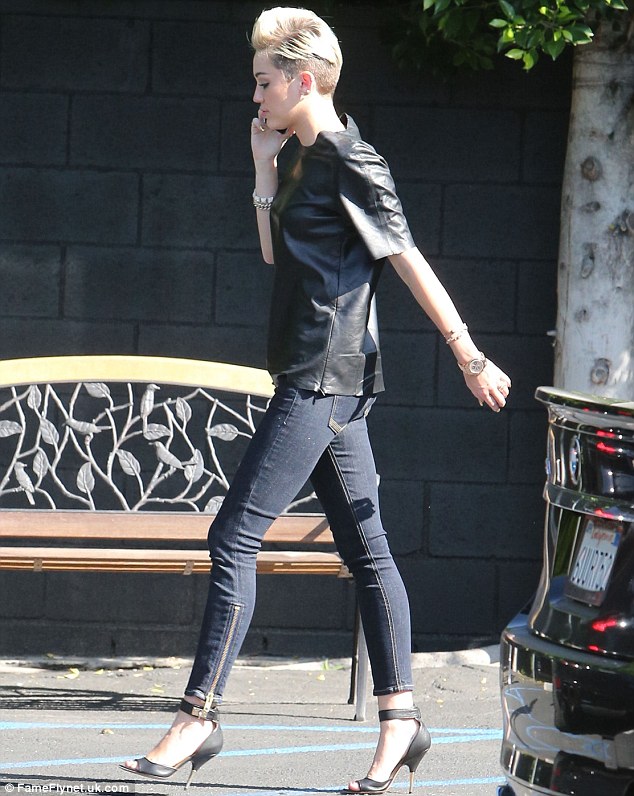 Studio time: Miley Cyrus was recently seen hitting the recording studio recently in North Hollywood