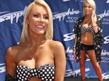 Spot the difference! Crystal Harris kicks off the official start of summer at a Sin City pool club in a fun and frilly polka dot bikini