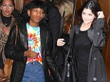 Don't tell Dad! Willow Smith enjoys pizza with Kylie Jenner... after her father Will's fury at being compared to the Kardashians