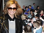 Demi Lovato greets fans outside Radio 1