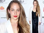 Is this a pajama party? Jemima Kirke drapes her figure in negligee gown and sheer robe to hit up charity event